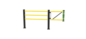Swing door Juliet flexible safety barrier