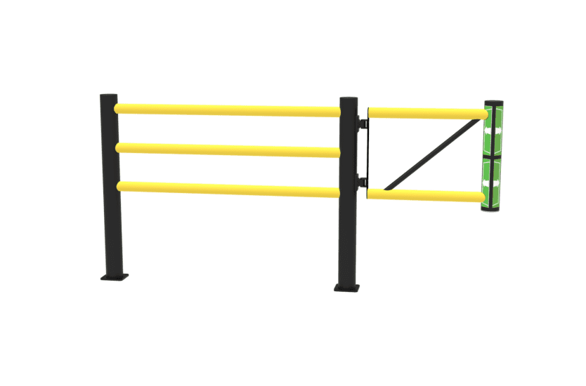 Swing door Juliet flexible safety barrier