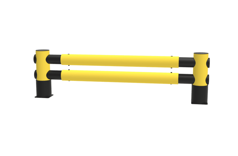 Rack end barrier golf flexible safety barrier