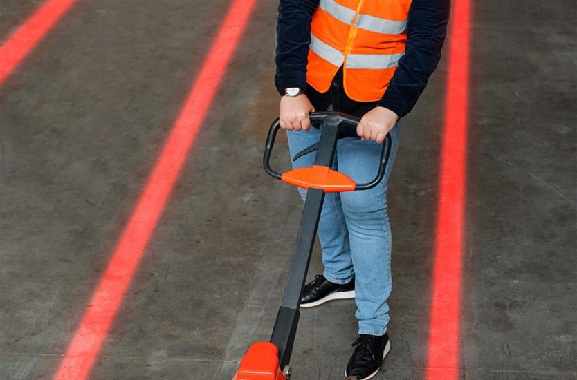 Logistics Floor Marking - Pallet position & lines