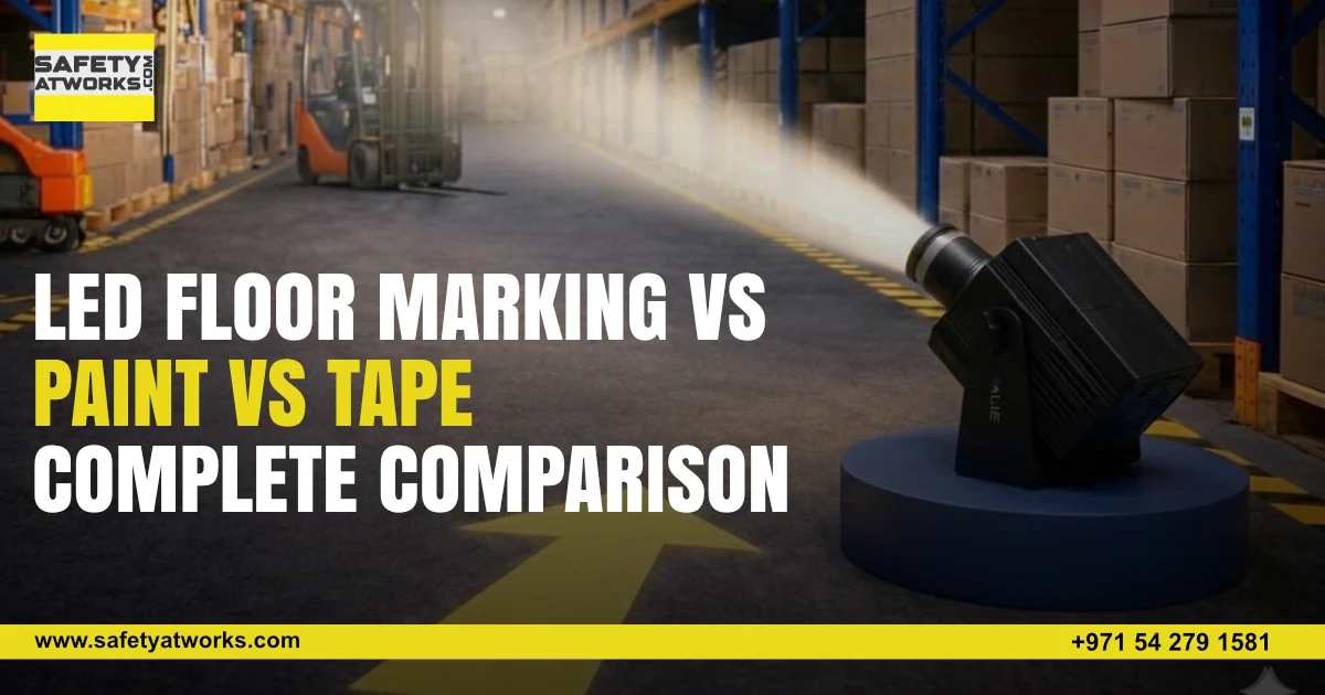 LED Floor Marking vs Paint vs Tape: A Complete Comparison